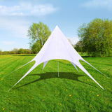 Gazebo Hexagon Star Garden Pavilion 10m - Front View