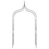 Garden Arch Spike Design Climbing Plants Dark Green - Top-Down View