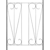 Garden Arch Spike Design Climbing Plants Dark Green - Close-Up Angle