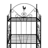 Plant Rack Square Black - Side View