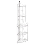 Corner Plant Rack White - Front View