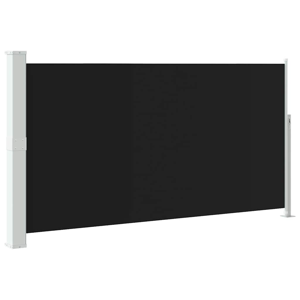 Patio Terrace Side awning 160 x 300 cm Black