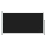 Patio Terrace Side awning 160 x 300 cm Black - Side View
