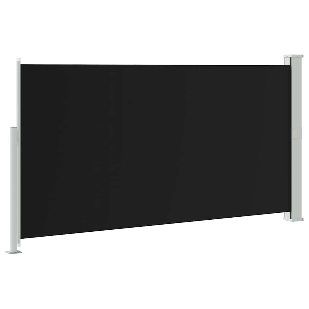 Patio Terrace Side awning 160 x 300 cm Black