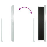 Patio Terrace Side awning 160 x 300 cm Black
