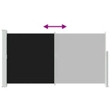 Patio Terrace Side awning 160 x 300 cm Black - Close-Up Angle