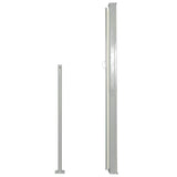 Patio Terrace Side awning 160 x 300 cm Cream Colour - Side View