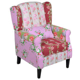 Armchair with Patchwork Design Fabric