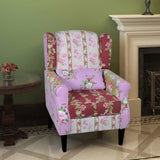 Armchair with Patchwork Design Fabric