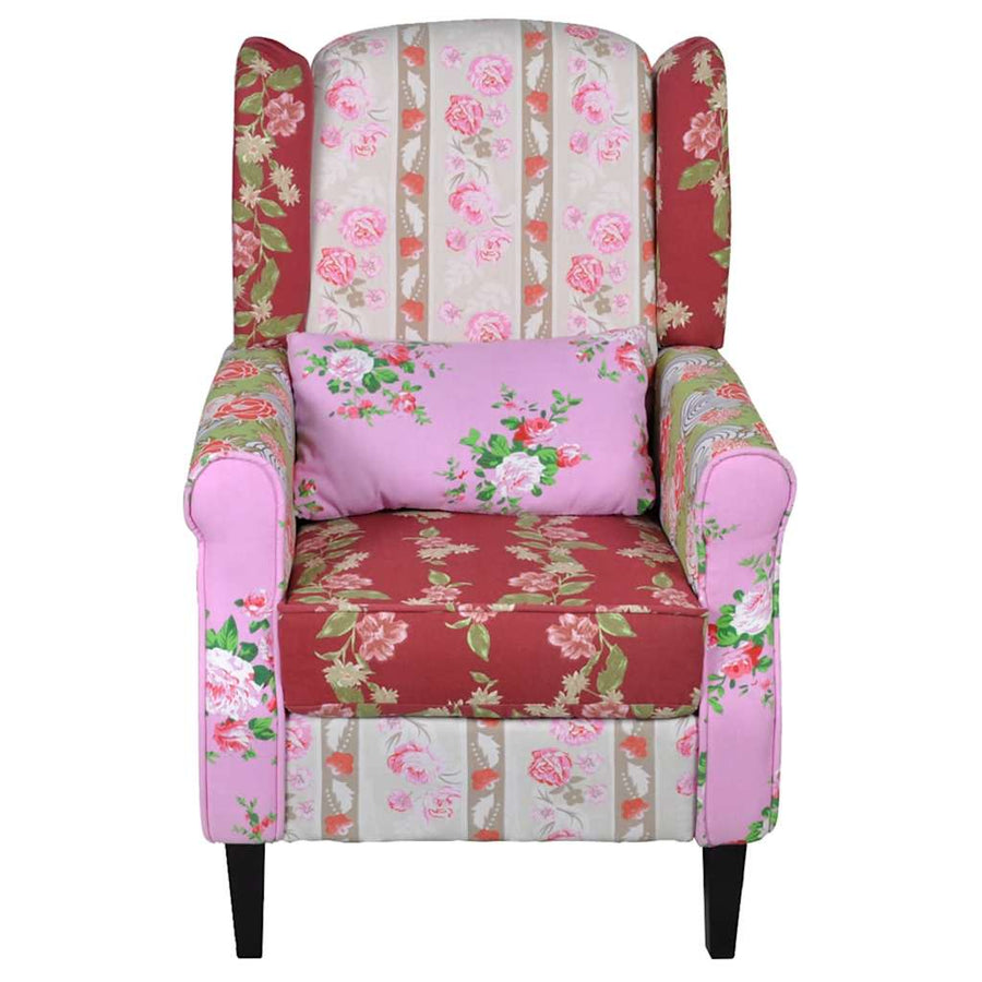 Armchair with Patchwork Design Fabric
