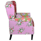 Armchair with Patchwork Design Fabric