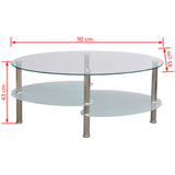 Coffee Table with Exclusive Design White - Top-Down View