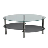 Coffee Table with Exclusive Design Black - Front View