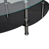 Coffee Table with Exclusive Design Black - Side View