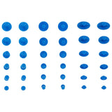 36  pcs Glue Puller Tabs Car Dent Removal Tool - Top-Down View