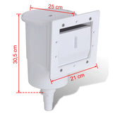 8 Piece Pool Skimmer Set 21x25x30.5 cm - Close-Up Angle