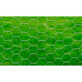 Chicken Wire Fence Galvanised Steel 25x1 m Silver - Side View