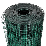 Chicken Wire Fence Galvanised with PVC Coating 10x1 m Green - Side View