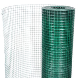 Chicken Wire Fence Galvanised with PVC Coating 25x1 m Green