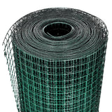 Chicken Wire Fence Galvanised Steel 1x25 m Green - Side View
