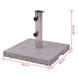 Granite Parasol Base Umbrella Holder 20kg - Close-Up Angle