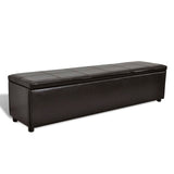 Storage Bench Brown Large Size - Front View