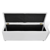 Storage Bench White Medium Size