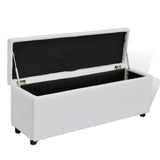 Storage Bench White Medium Size