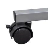 Compact Computer Desk with Pull-out Keyboard Tray Black - Top-Down View
