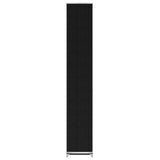Fabric Shoe Cabinet with Cover 162 x 57 x 29 cm Black