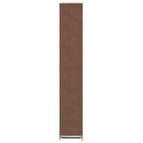 Fabric Shoe Cabinet with Cover 162 x 57 x 29 cm Brown