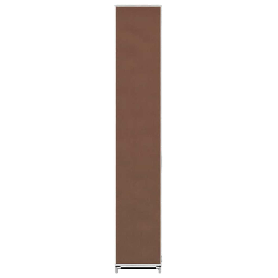 Fabric Shoe Cabinet with Cover 162 x 57 x 29 cm Brown