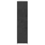 Fabric Wardrobe with Compartments and Rods 45x150x176 cm Black
