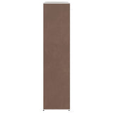Wardrobe with Compartments and Rods 45x150x176 cm Brown Fabric
