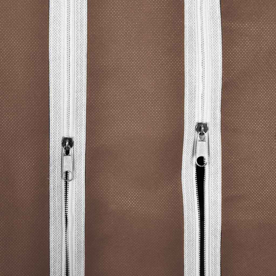 Fabric Wardrobe with Compartments and Rods 45x150x176 cm Brown