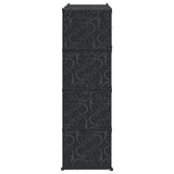 Modular Cabinet with 9 Compartments 109x36.5x143 cm Black and White