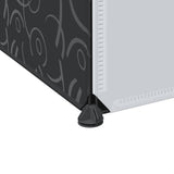 Modular Cabinet with 9 Compartments 109x36.5x143 cm Black and White