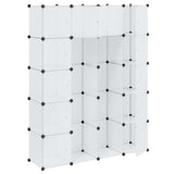 Modular Cabinet 14 Compartments White 37x146x180.5 cm