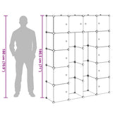 Modular Cabinet 14 Compartments White 37x146x180.5 cm - Extra Image