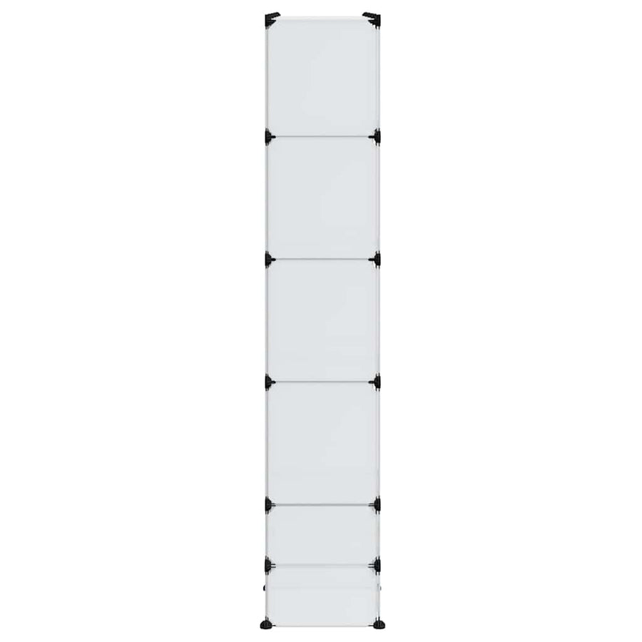 Modular Cabinet 18 Compartments White 37x146x180.5 cm