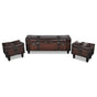 Storage Bench Set Brown 3 pcs