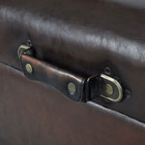 Storage Bench Set 3 pcs Brown - Side View