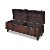 Storage Bench Set 3 pcs Brown - 45-Degree Angle