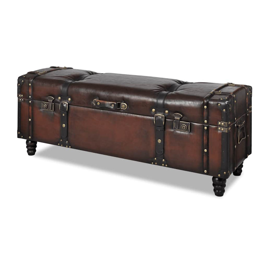 Storage Bench Set Brown 3 pcs