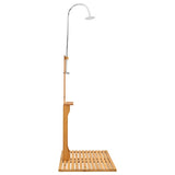 Wooden Garden Shower - Side View