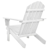 Garden Chair Wood White - Side View