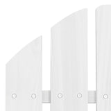 Garden Chair Wood White - 45-Degree Angle