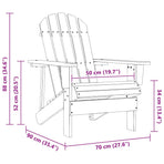 Garden Chair Wood White