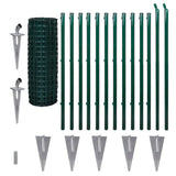 Euro Fence Steel 25x1.2 m Green - Front View