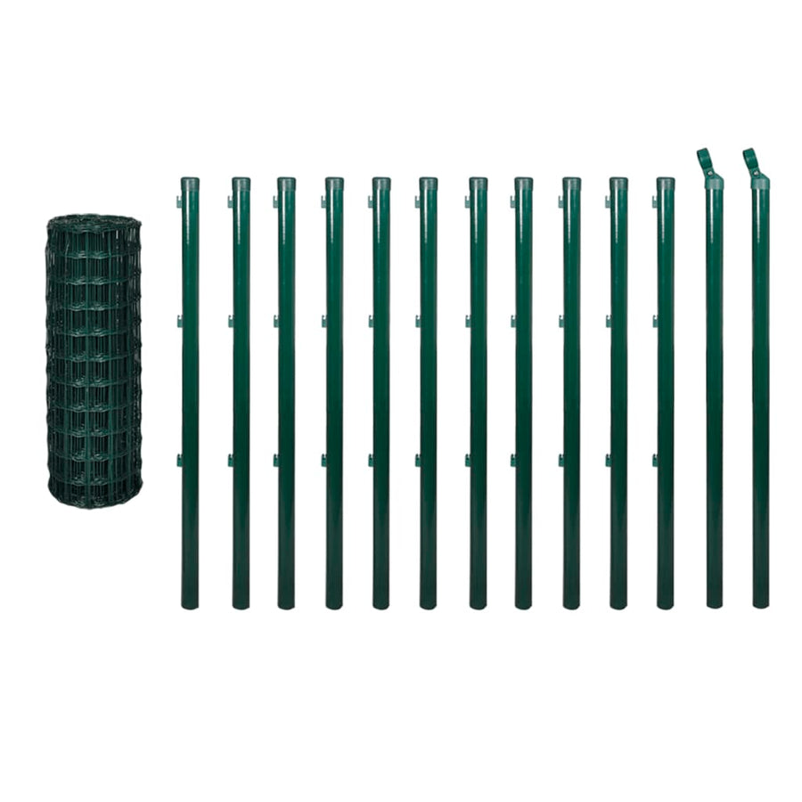 Euro Fence Steel 25x0.8 m Green